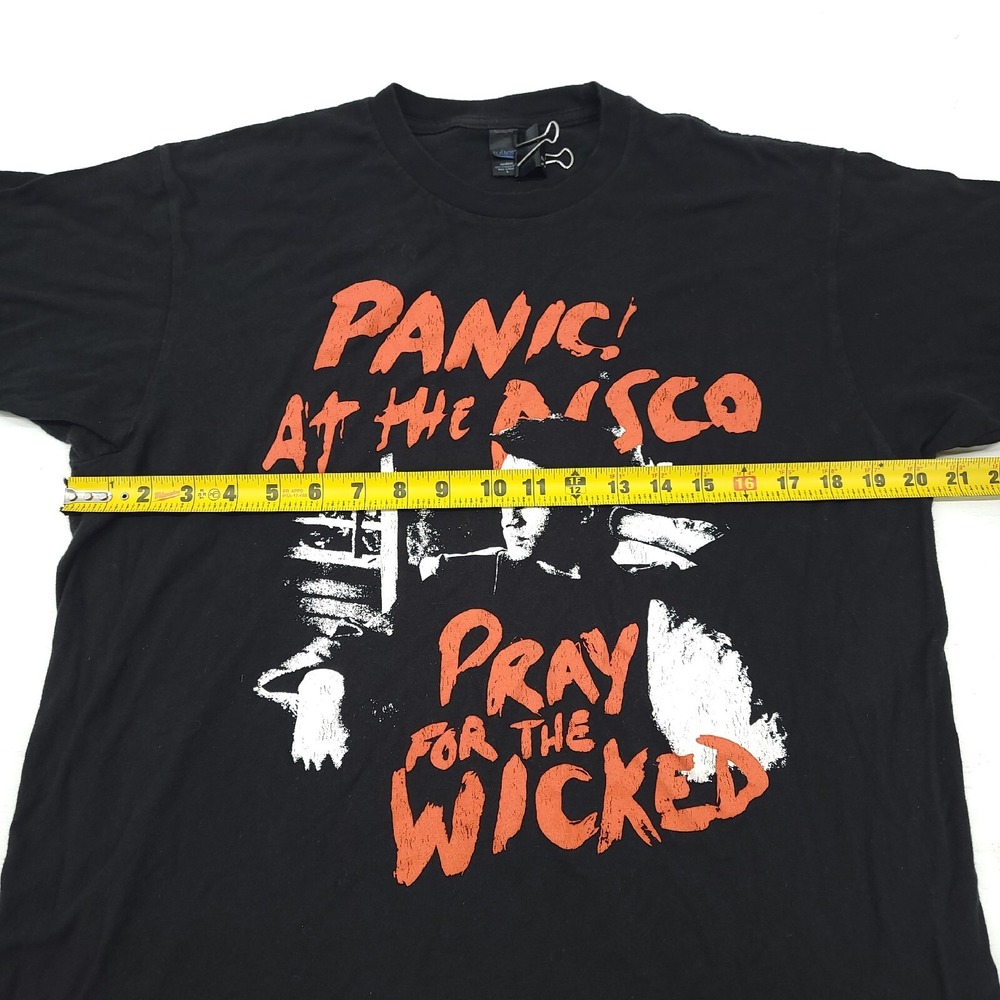 Panic At The Disco PATD‎ T-Shirt Disco Pray For The Wicked Tultex Men's Sz L EUC - Picture 6 of 6